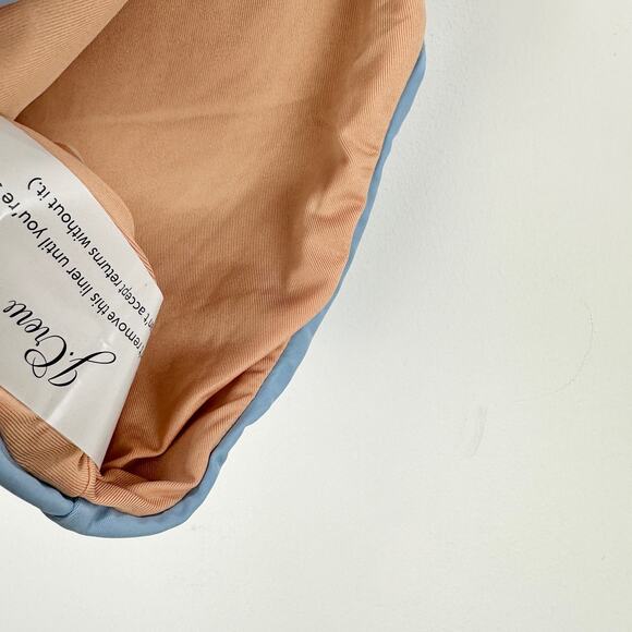 J.Crew Curved Waist Cheeky Bikini Bottom Beach Swim Minimalist Blue Large NWT - Picture 8 of 13